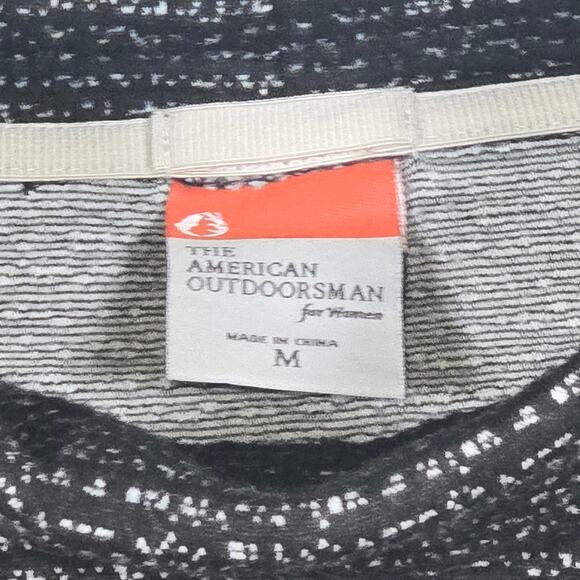 American Outdoorsman For Women Mock Neck Jacquard Pullover. Size Medium. - Picture 7 of 8